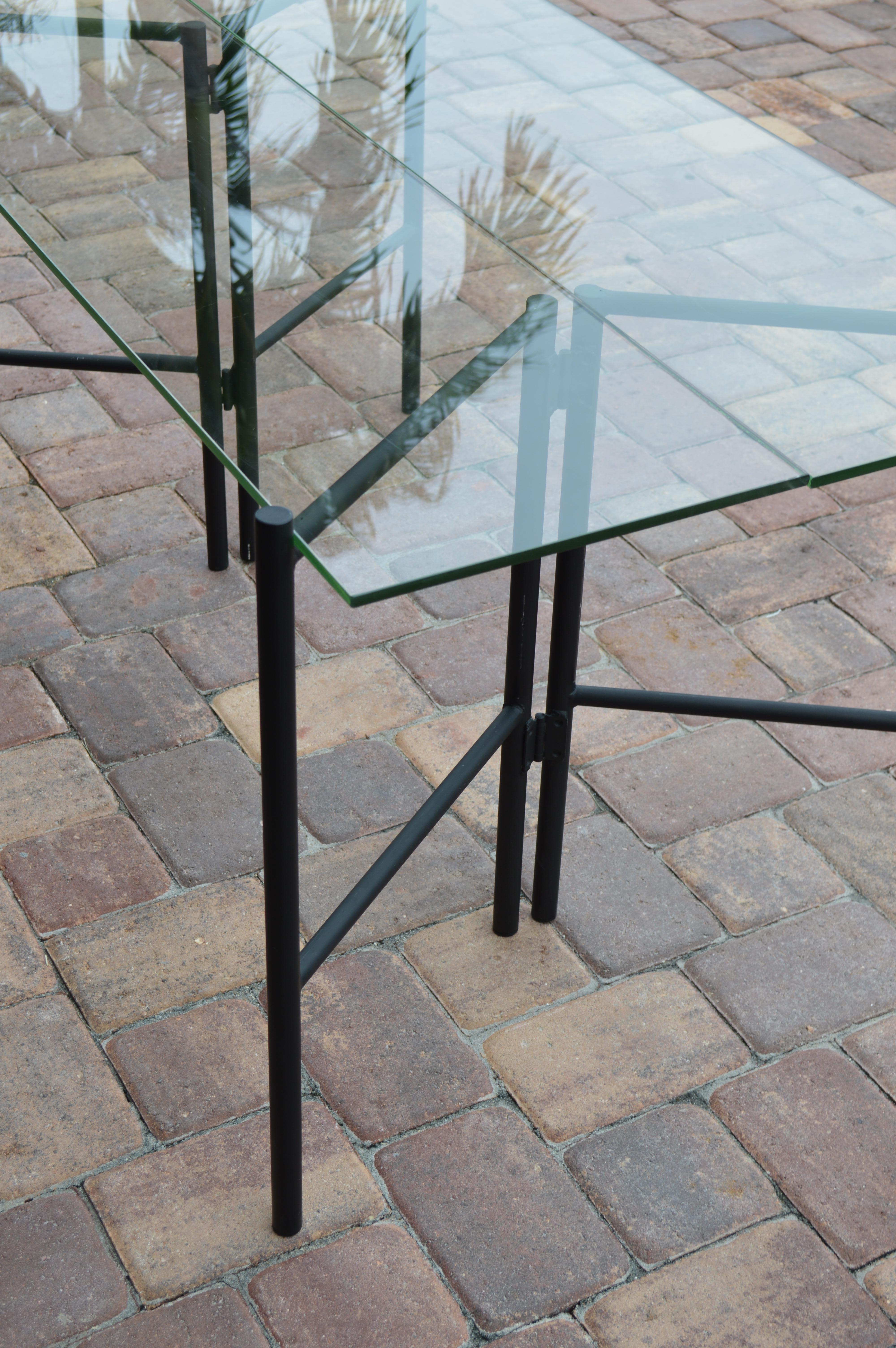 Refectory Table with Glass Shelves by Van Keppel-Green, Early 1950s 2
