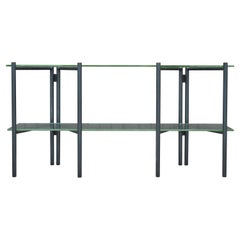 Refectory Table with Glass Shelves by Van Keppel-Green, Early 1950s