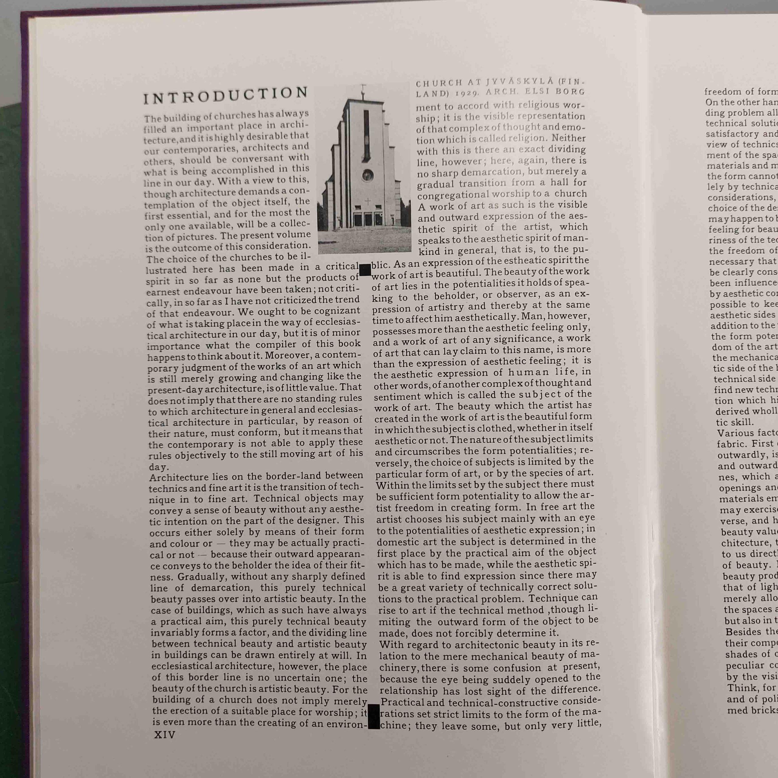 20ième siècle Livre de référence Architecture - Églises modernes en Europe et aux États-Unis, 1931 en vente