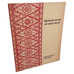 Libro de referencia Arte Balinés- Tropenmuseum - Balische Kunst Uit Eigen Bezit, 1952