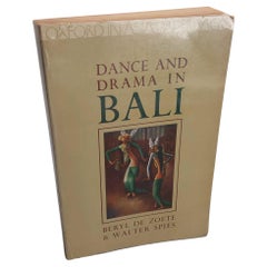 Reference Book Balinese Art - Walter Spies - Dance and Drama in Bali, 1982