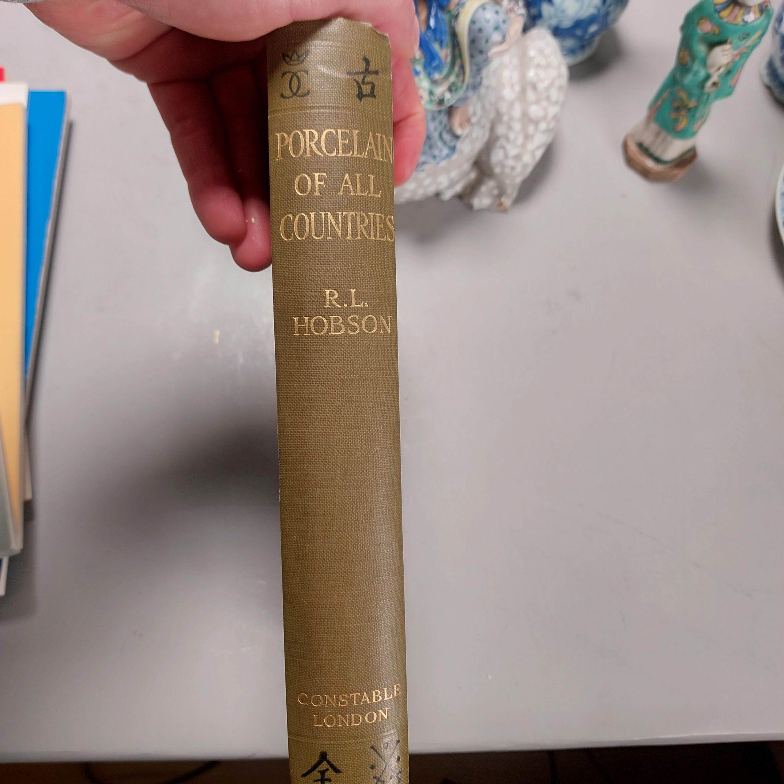XX secolo Libro di riferimento Porcellana cinese e giapponese di tutti i paesi - Hobson, R.L. in vendita