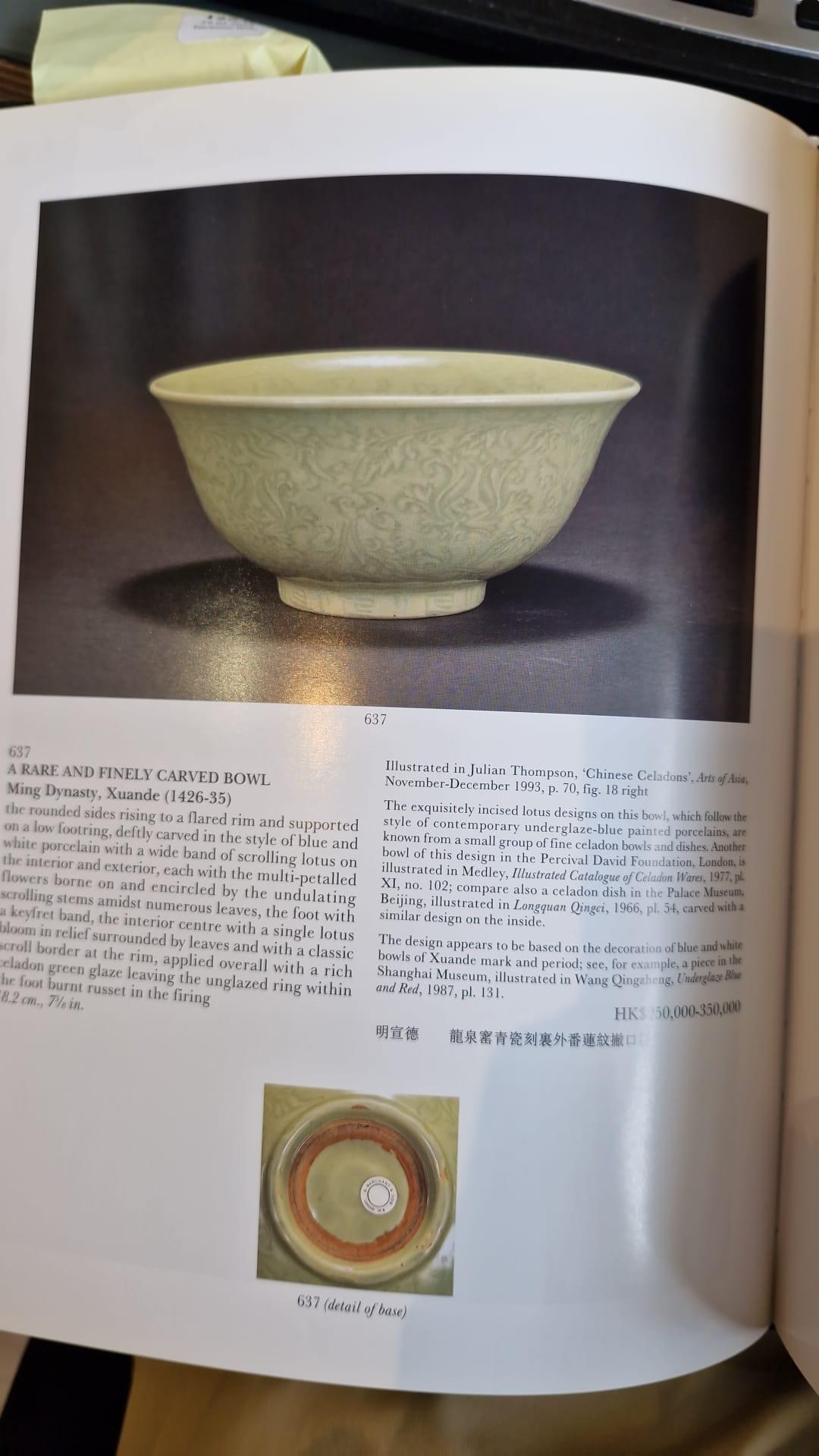 20th Century Reference Chinese Art Book, Chinese Celadons and Other Ceramics, 1996 Catalogue For Sale