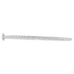 Refined 0.7ct Natural Diamond Bangle in 18K White Gold