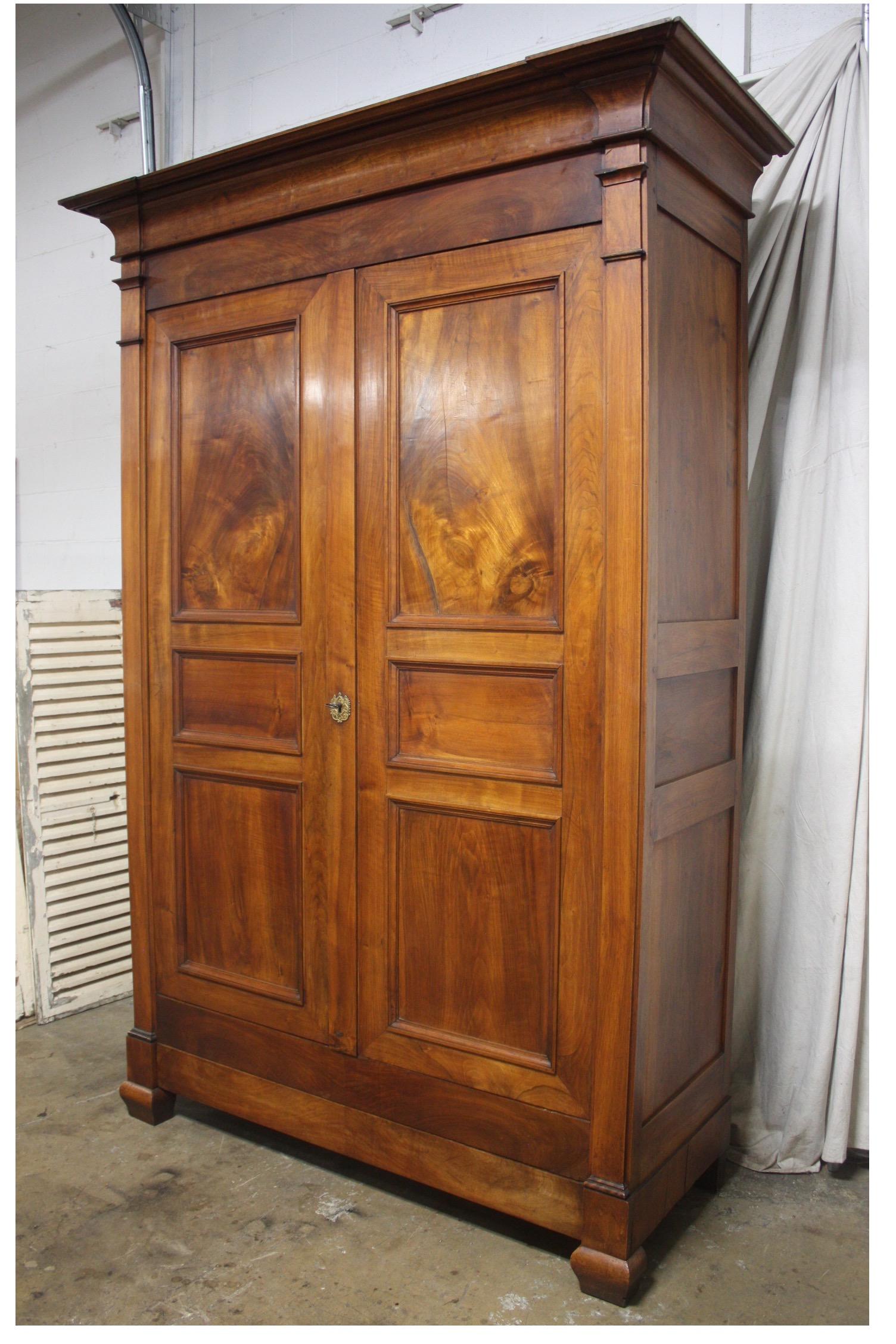 Refined 19th century French armoire.