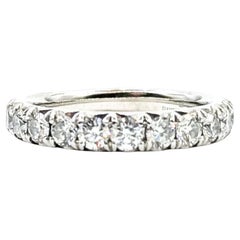 Bague d
éternité en or blanc 14k avec diamant 3/4 raffiné