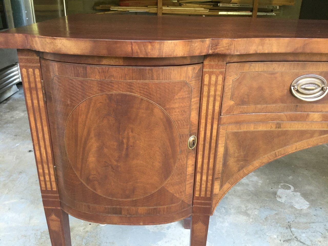 mixed wood sideboard