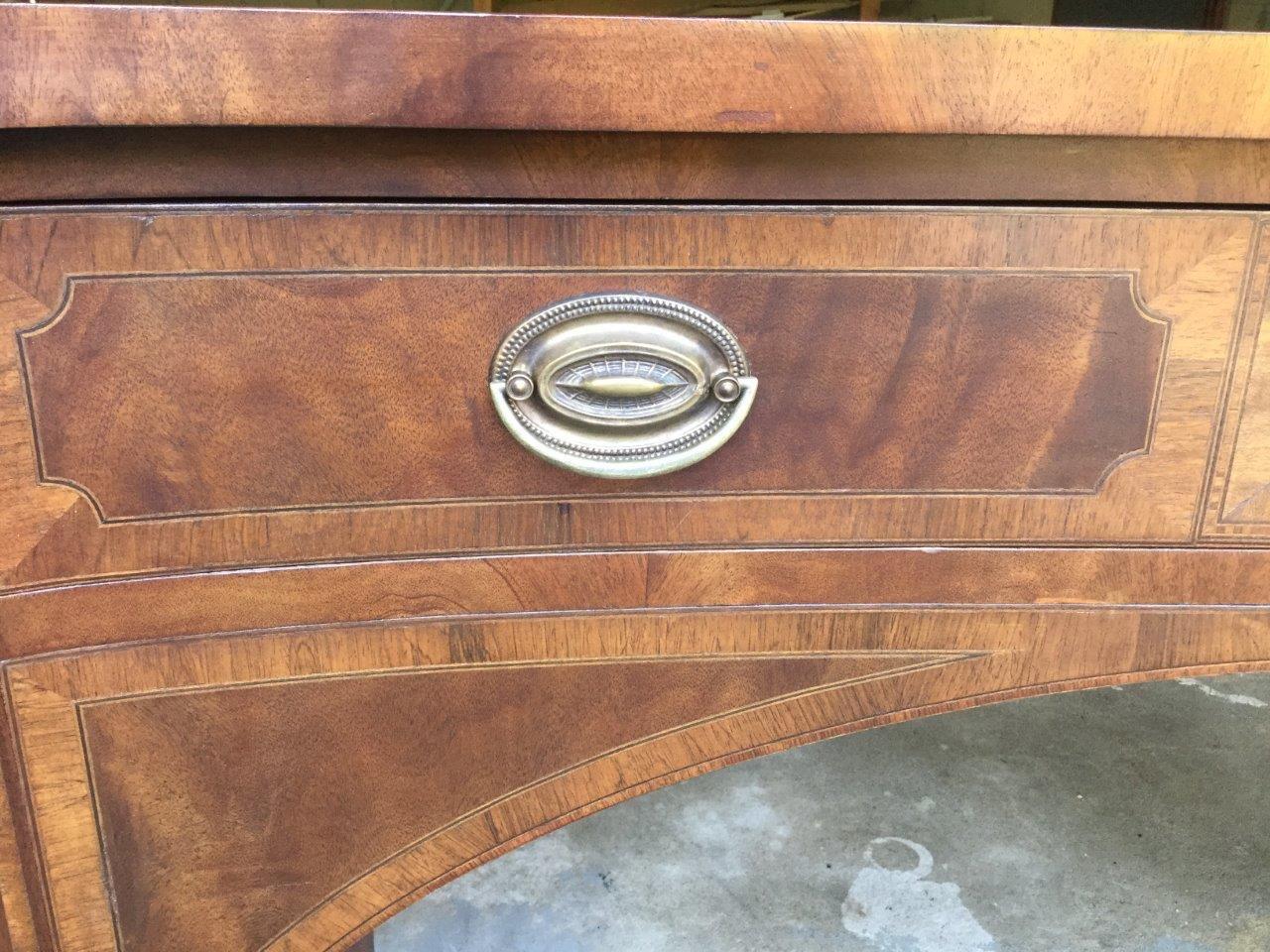 Mahogany Refined Antique English Mixed Wood Chippendale Sideboard