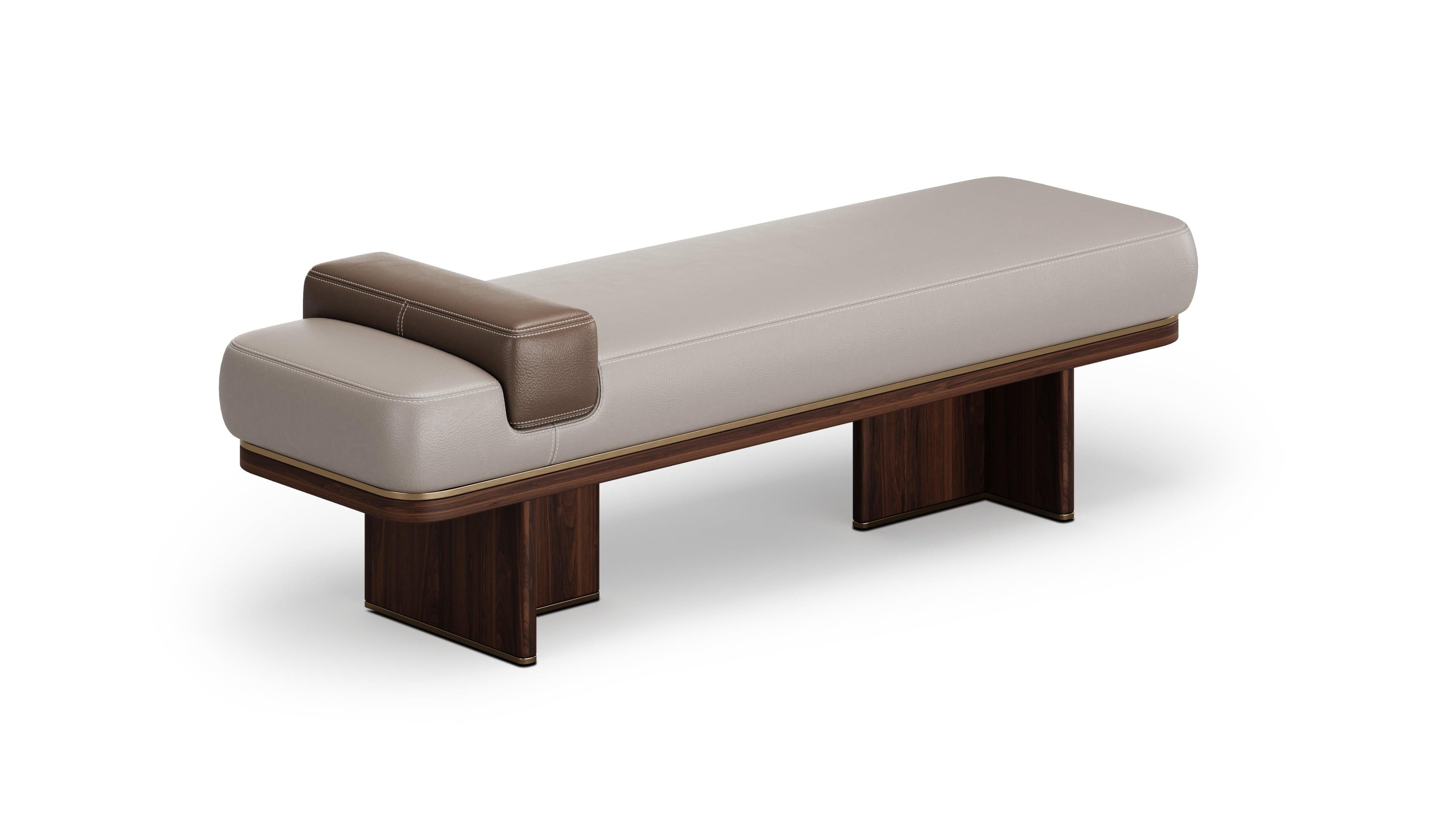Banc Aurora raffiné avec structure en bois By Elbra Home Neuf - En vente à Freamunde, PT