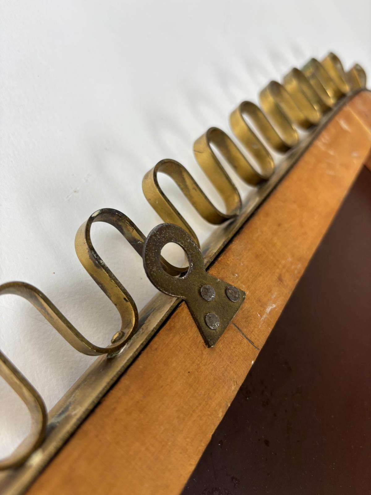 Refined Brass Mirror in the Style of Josef Frank, 1950s im Angebot 5