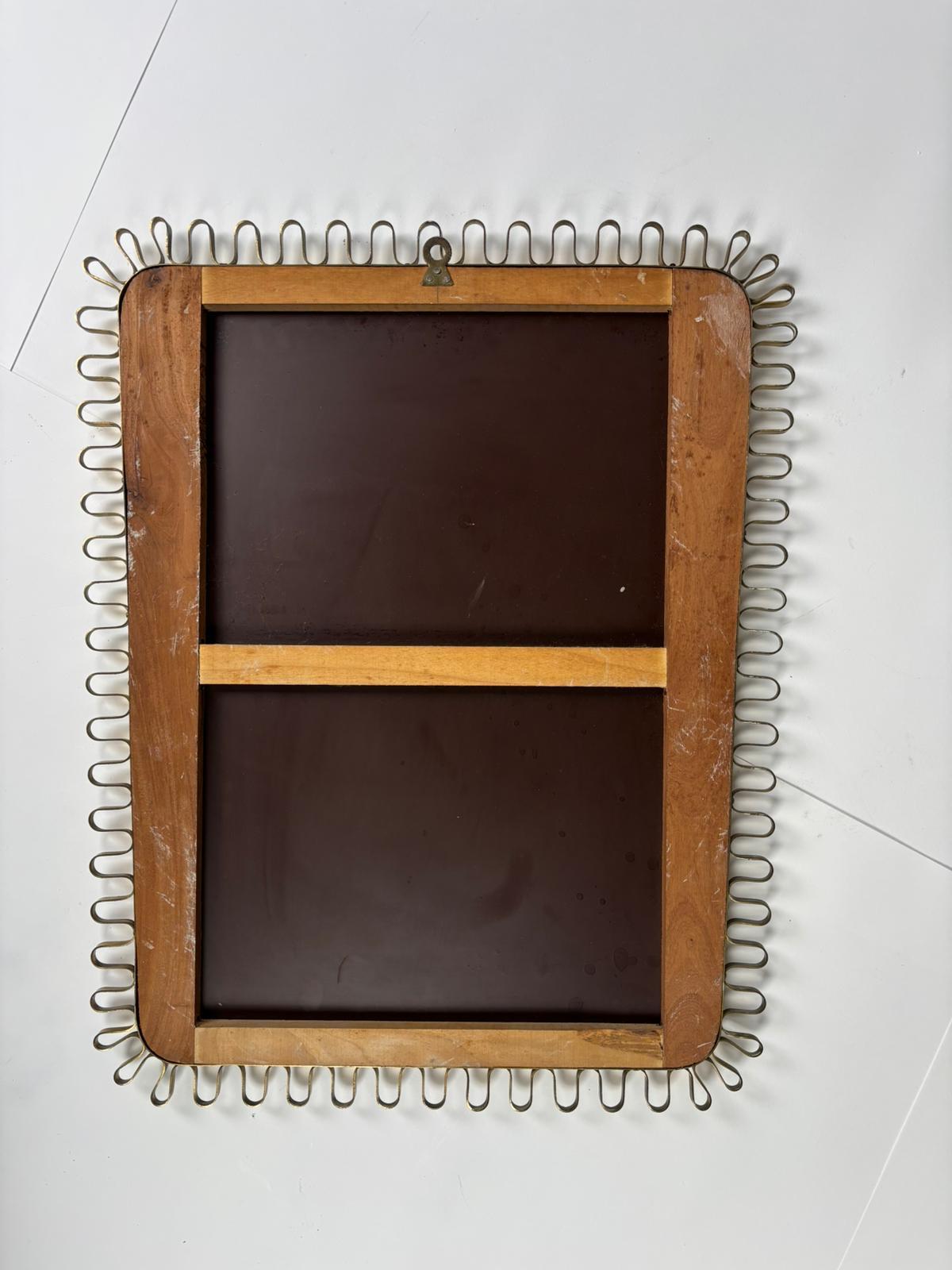 Refined Brass Mirror in the Style of Josef Frank, 1950s im Angebot 6