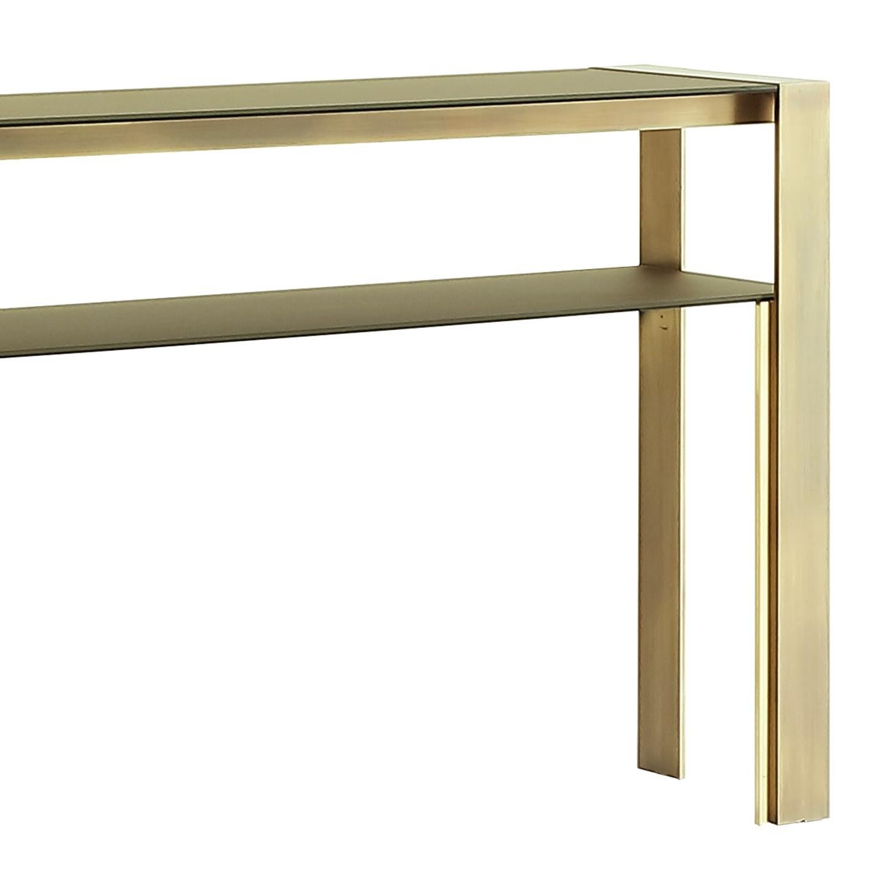 bronze sofa table