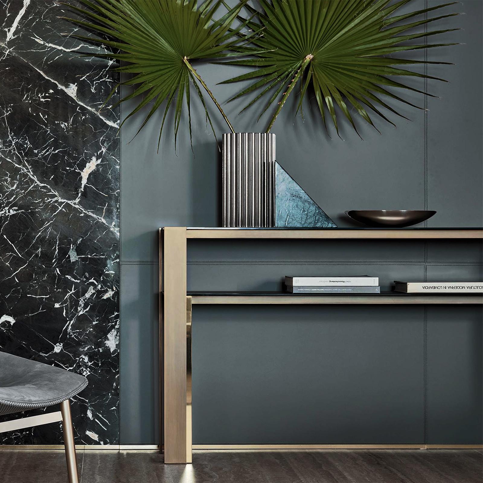 bronze metal console table