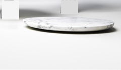 Refined Contemporary Marble 01 Bianco Statuarietto Marble Platter