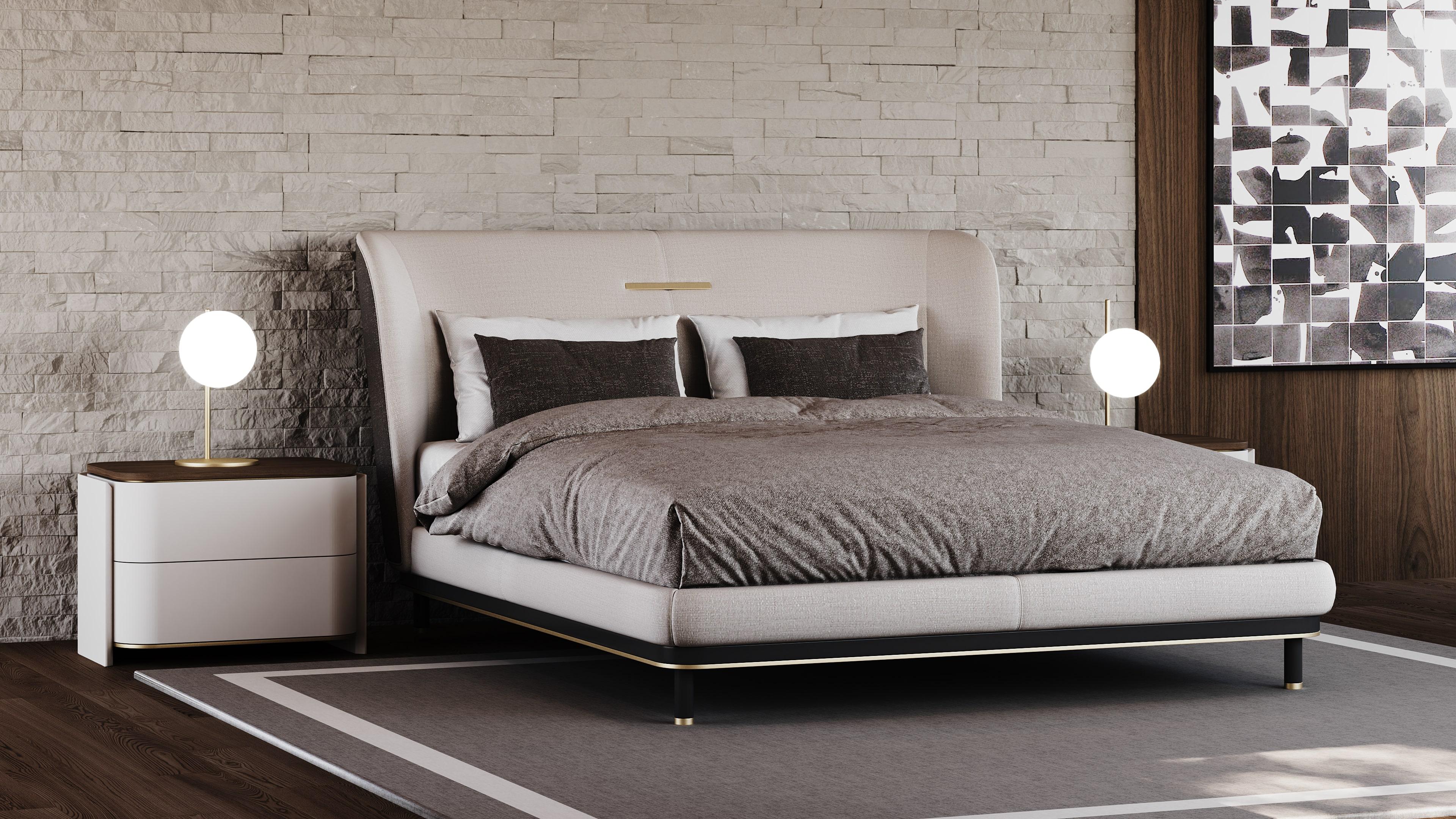 Elysian bed is the epitome of serene luxury, designed to elevate your bedroom into a haven of relaxation and elegance. With its gracefully curved lines and plush upholstery, the Elysian bed exudes a sense of timeless beauty and tranquility. The