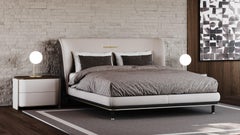 Elysian Bed with Charcoal Headboard