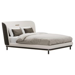 Refined Elysian Bed with Charcoal Headboard