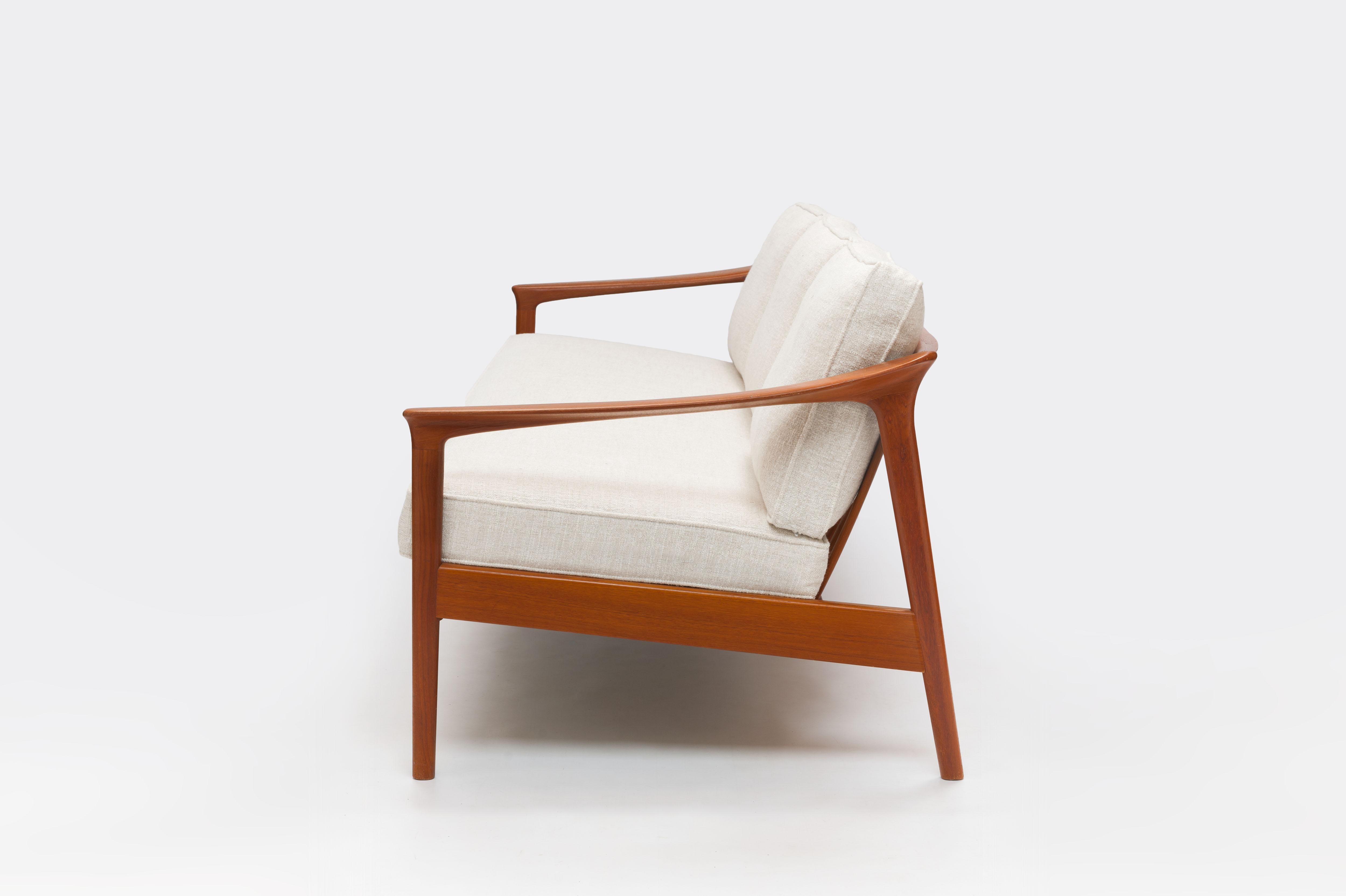 Refined Folke Ohlsson 3-Seat Sofa for Bodafors Sweden, All New Upholstery 3
