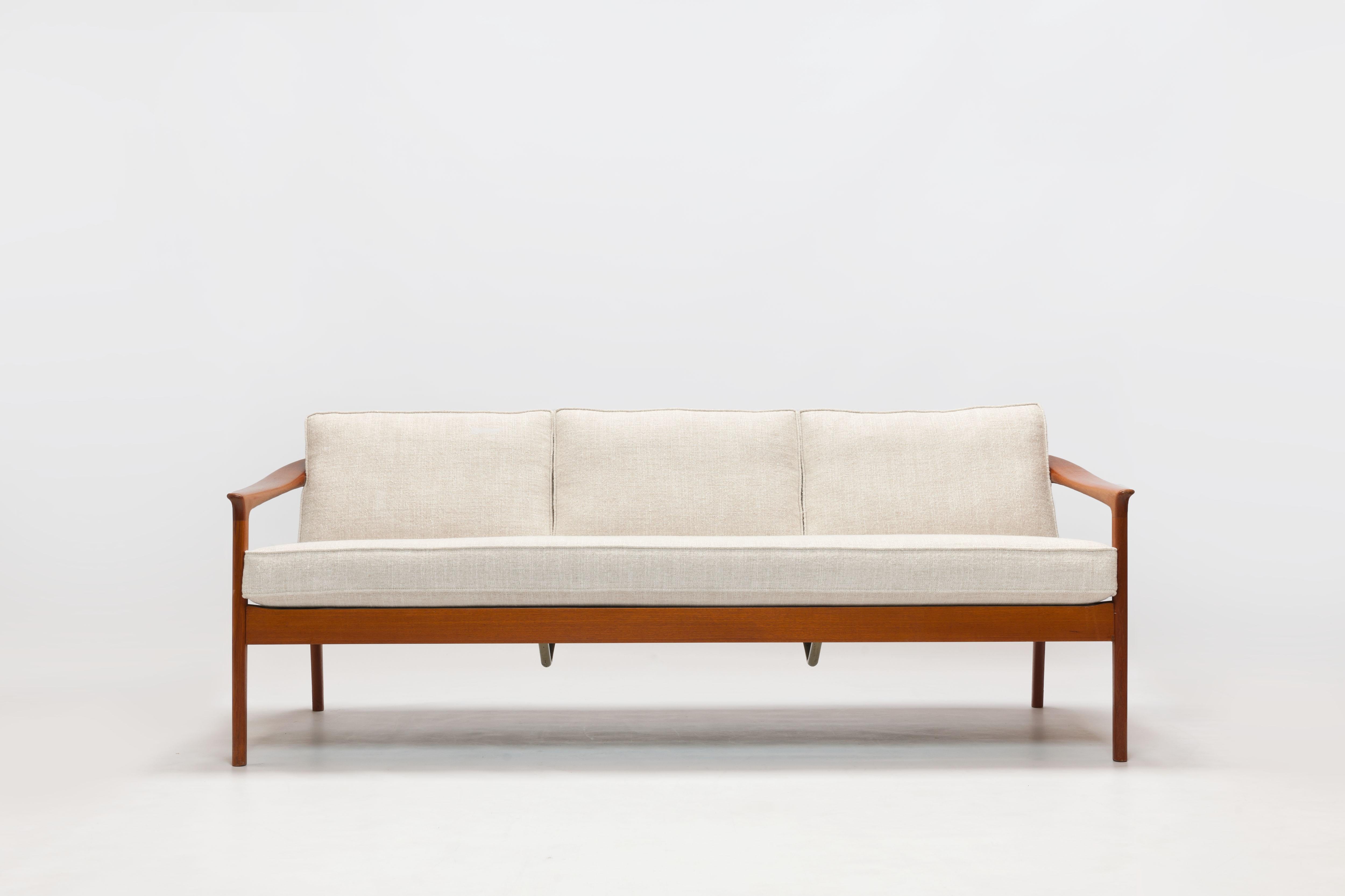 Refined Folke Ohlsson 3-Seat Sofa for Bodafors Sweden, All New Upholstery 11