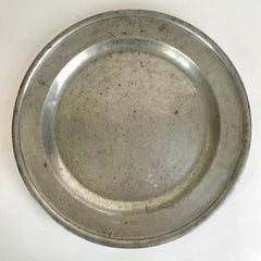 Refined Gustavian Pewter Platter, Late 18th Century Sweden