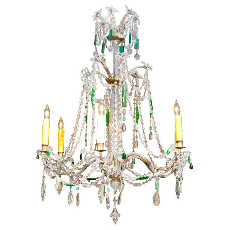 Refined Italian crystal chandelier