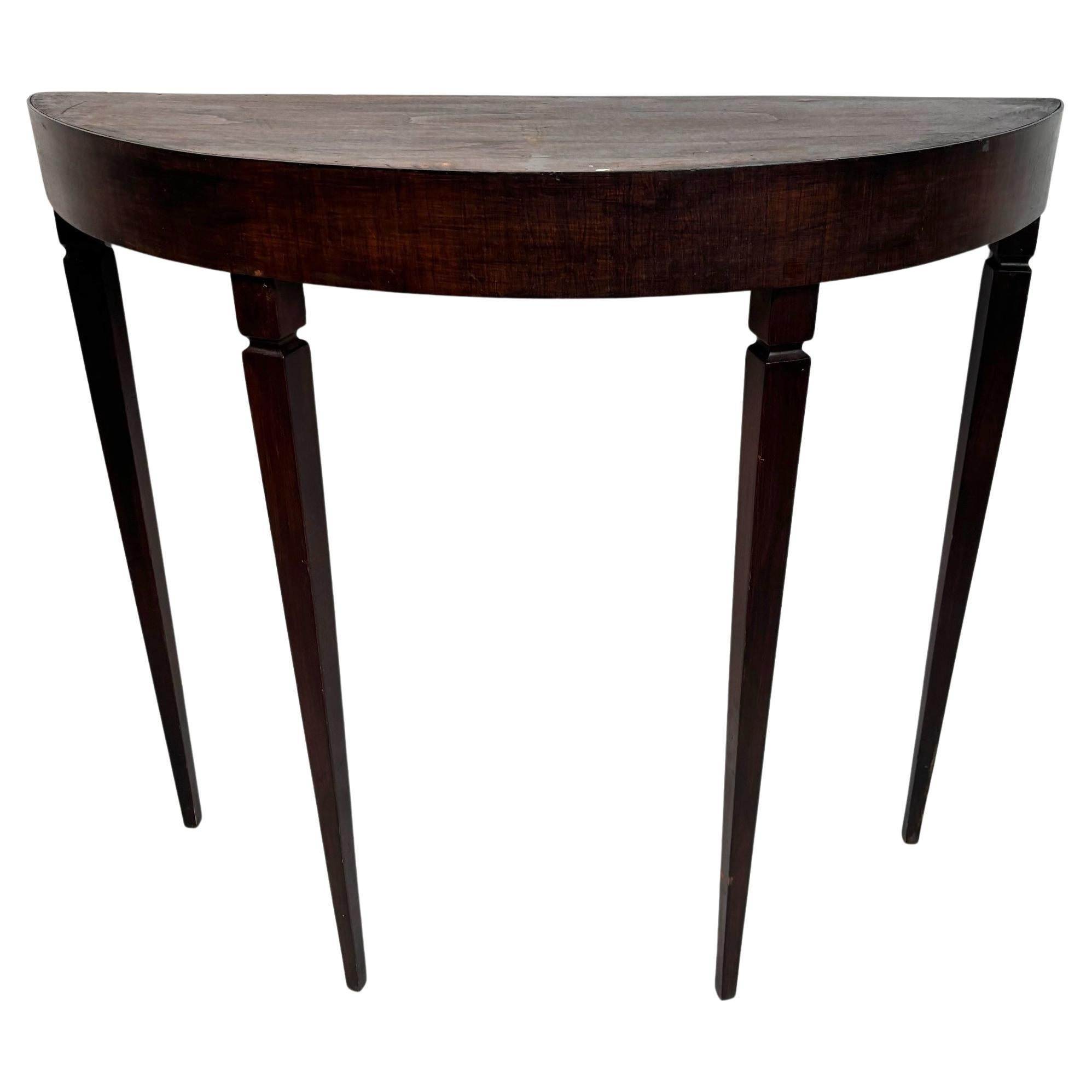 Refined Italian Wodden Console table, Paolo Buffa Style, Italy, 1930s