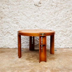 Refined 'Jocker' Poker Table by Jamie Tresserra - Wood, Metal & Leather Fusion