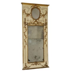 Refined Mantelpiece Mirror Manufactured in Naples, Late 1800s