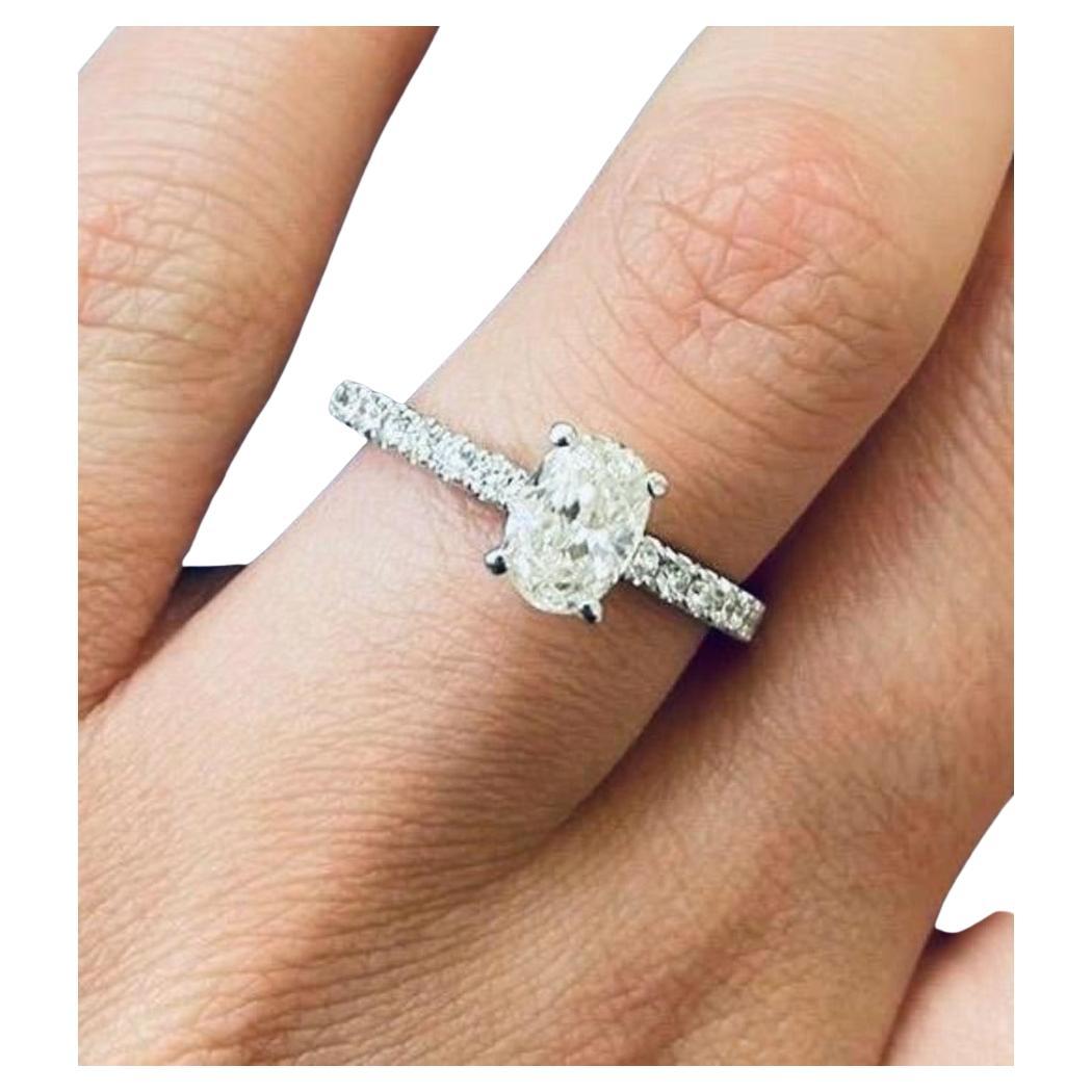 Refined Oval Diamond Cocktail Ring