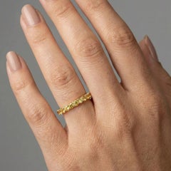 Refined Yellow Sapphire 14K (18K Custom) Full Eternity Ring
