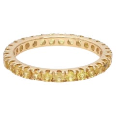 Refined Yellow Sapphire 14K (18K Custom) Full Eternity Ring