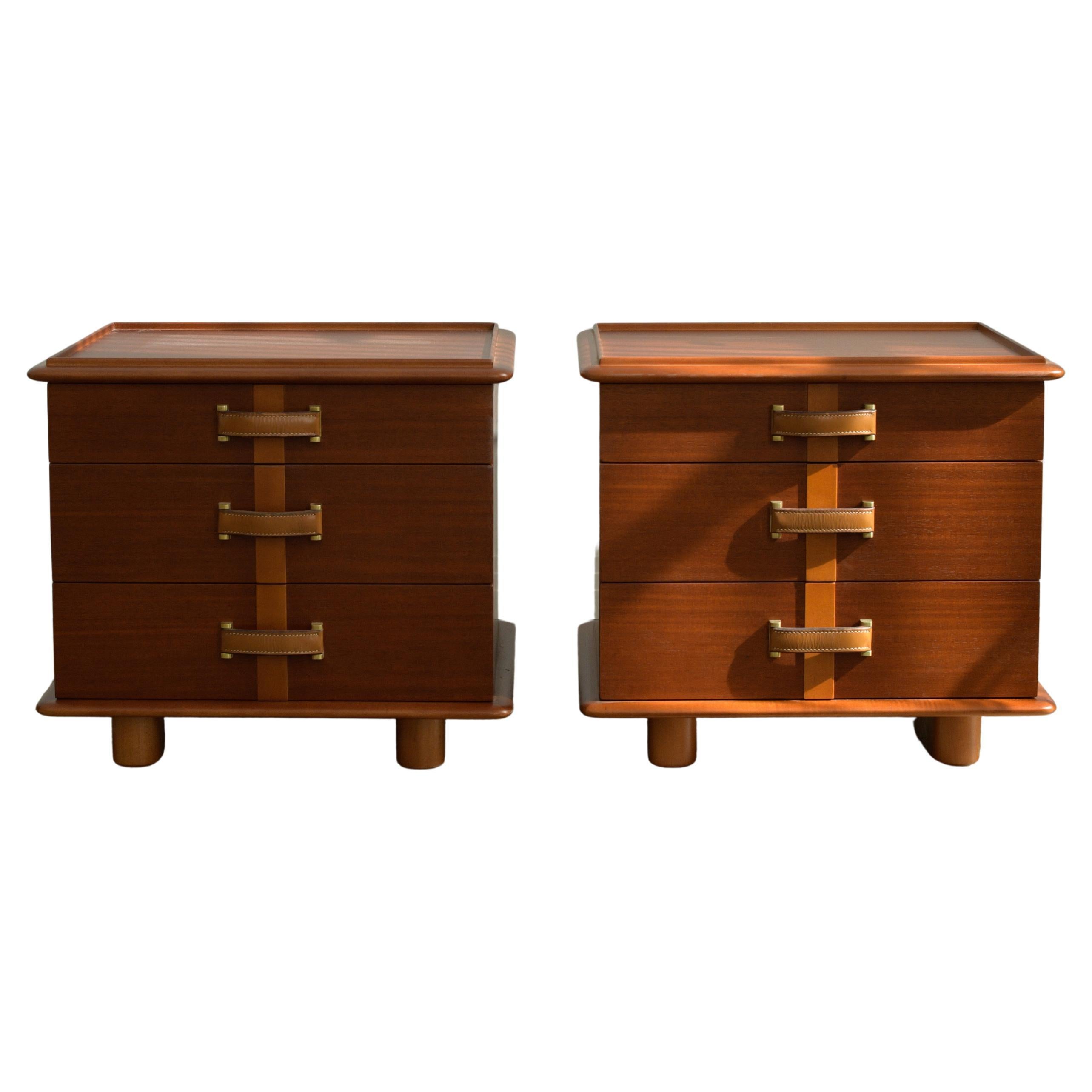 Refinished 1940s Paul Frankl Station Wagon Nightstands for Johnson Furniture Co. For Sale