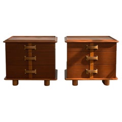 Refinished 1940s Paul Frankl Station Wagon Nightstands for Johnson Furniture Co.