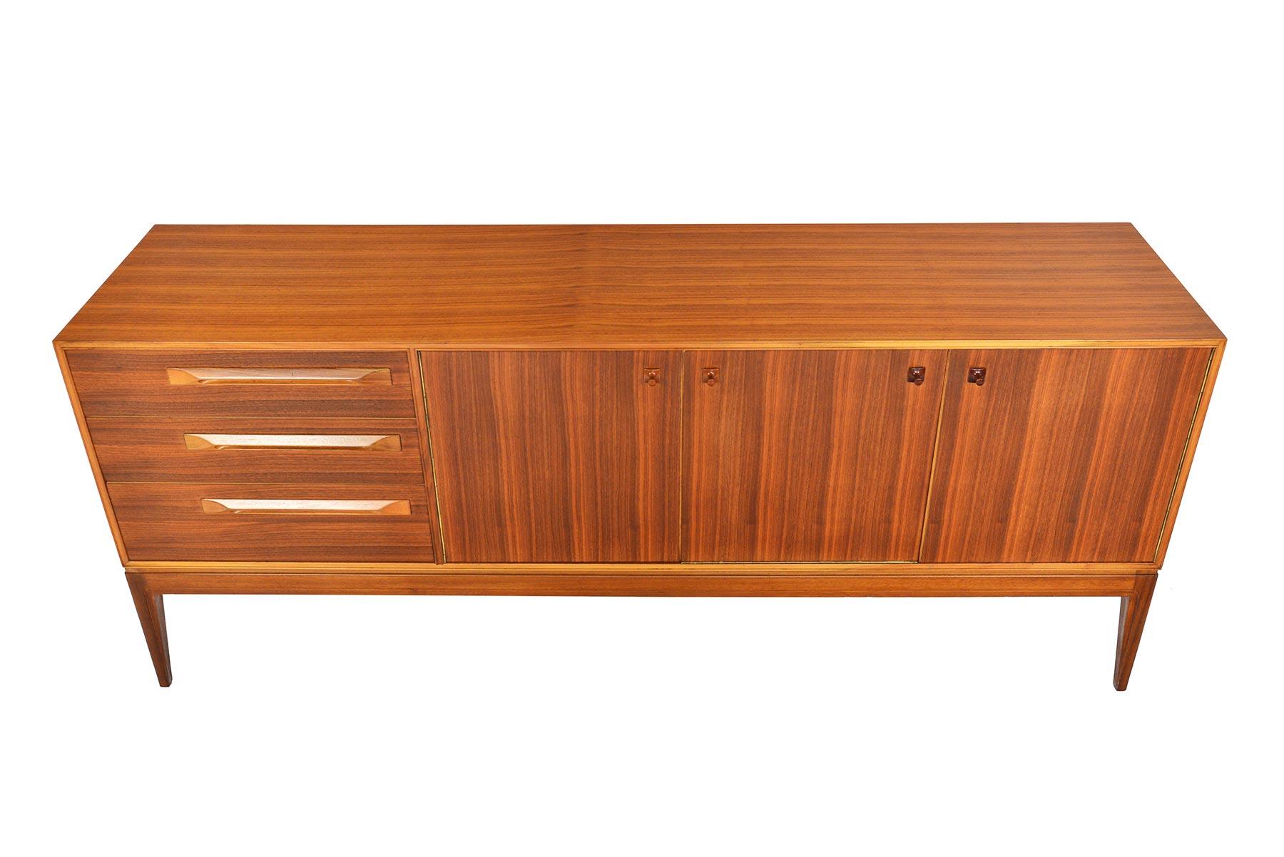 Mid-Century Modern Refinished A.H. McIntosh Tola and Teak Credenza
