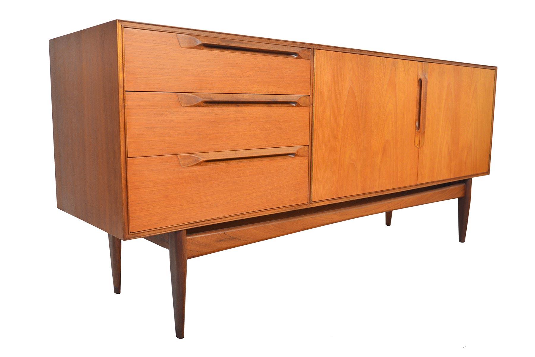 Refinished Atomic Teak Credenza by A.H. McIntosh In Excellent Condition In Berkeley, CA
