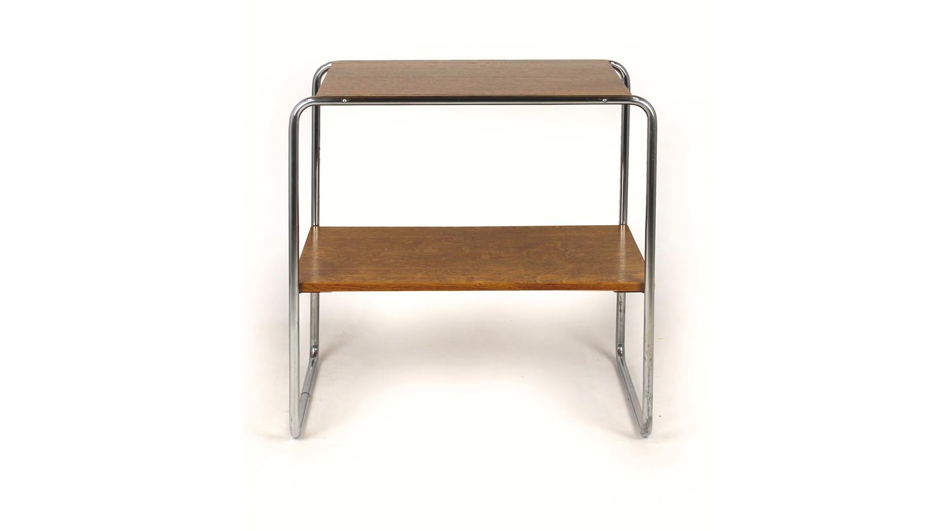 Refinished B12 Side Table by Marcel Breuer, 1940s For Sale 3