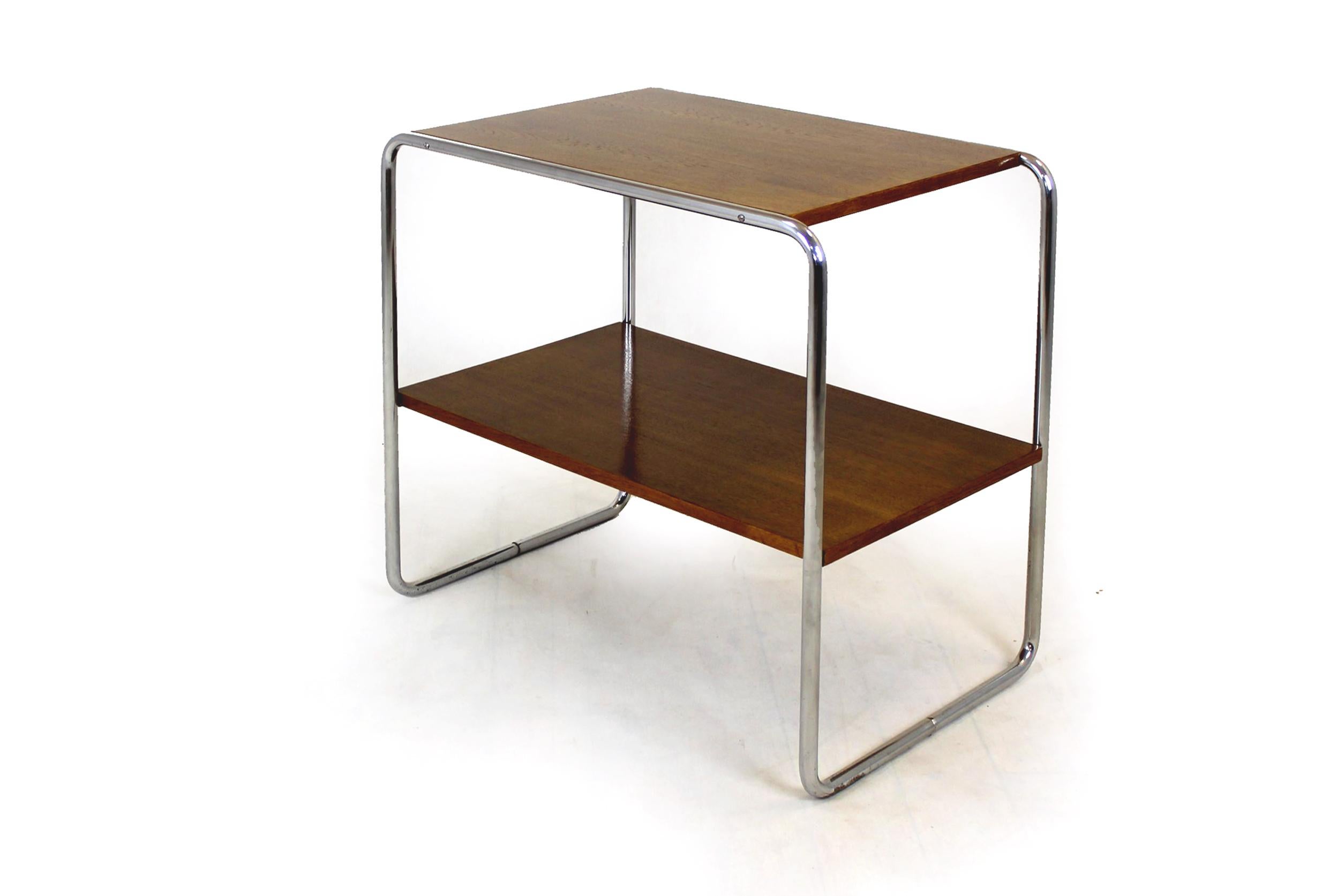 Refinished B12 Side Table by Marcel Breuer, 1940s For Sale 4