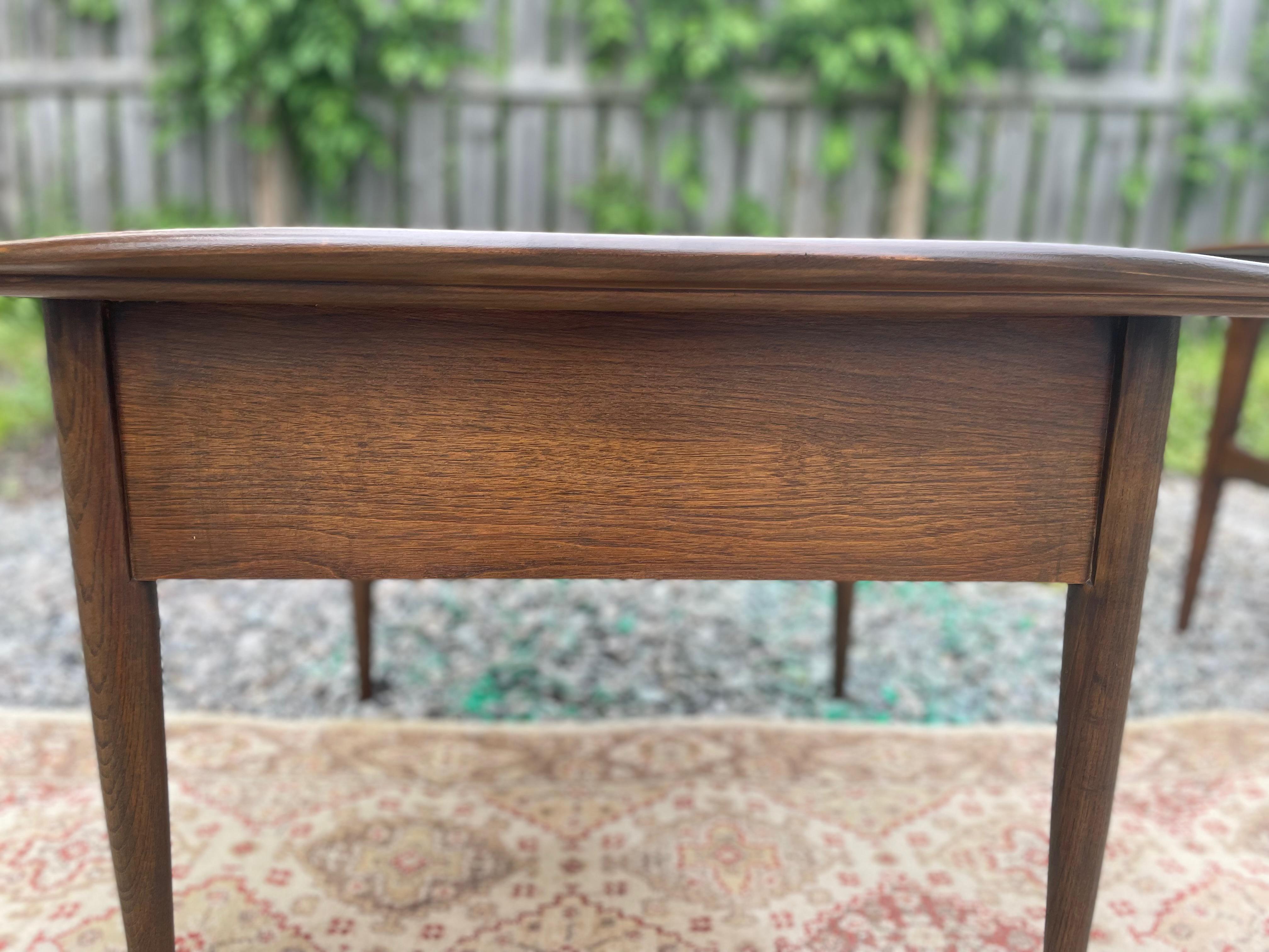 Walnut Refinished Bassett End Table With Drawer