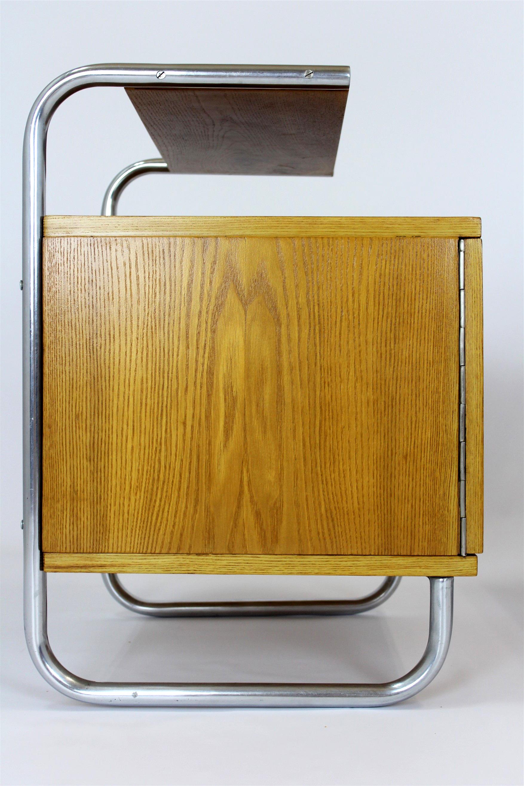 Refinished Bauhaus Tubular Steel Nightstands from Mücke Melder for Famed, 1940s 11