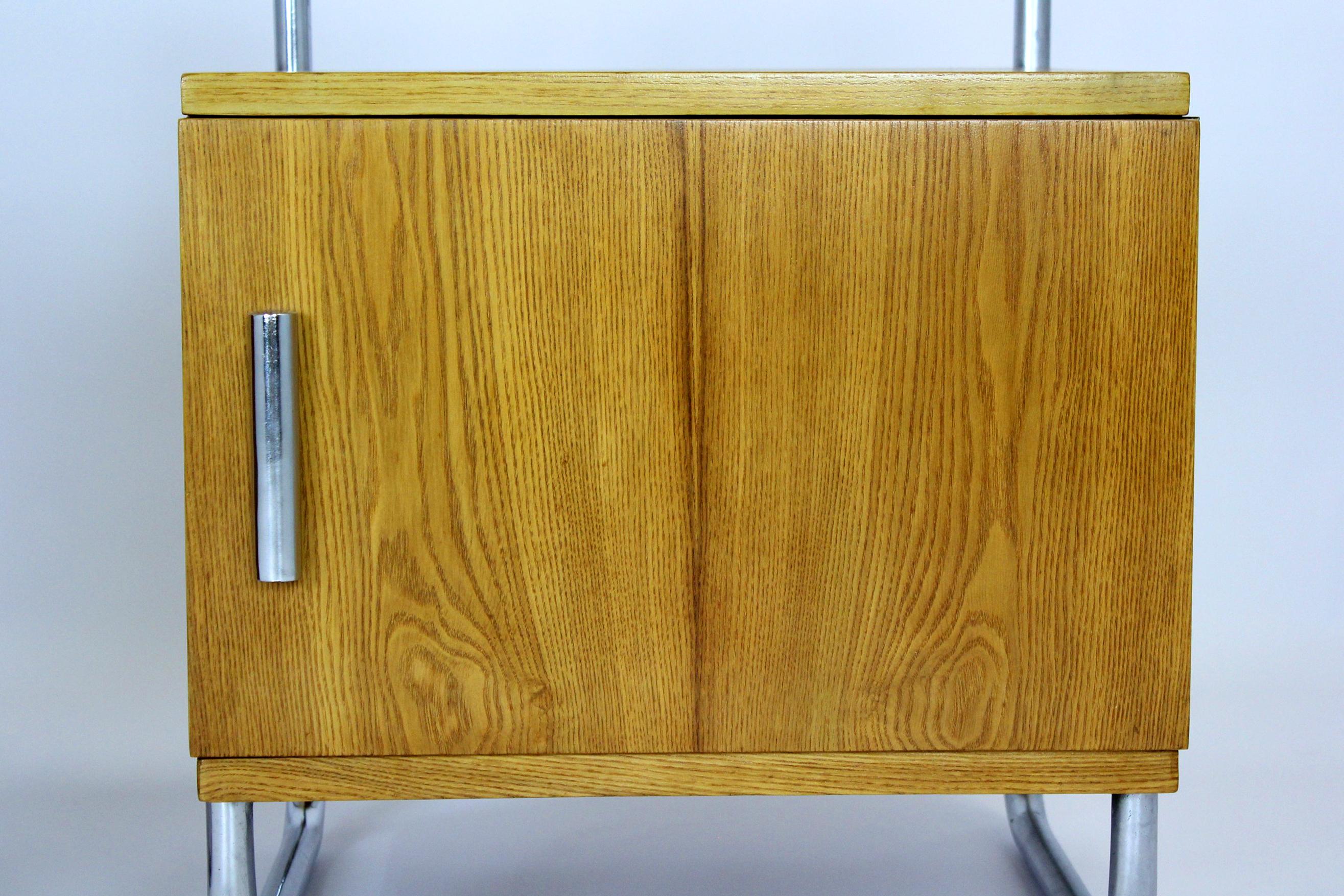 20th Century Refinished Bauhaus Tubular Steel Nightstands from Mücke Melder for Famed, 1940s