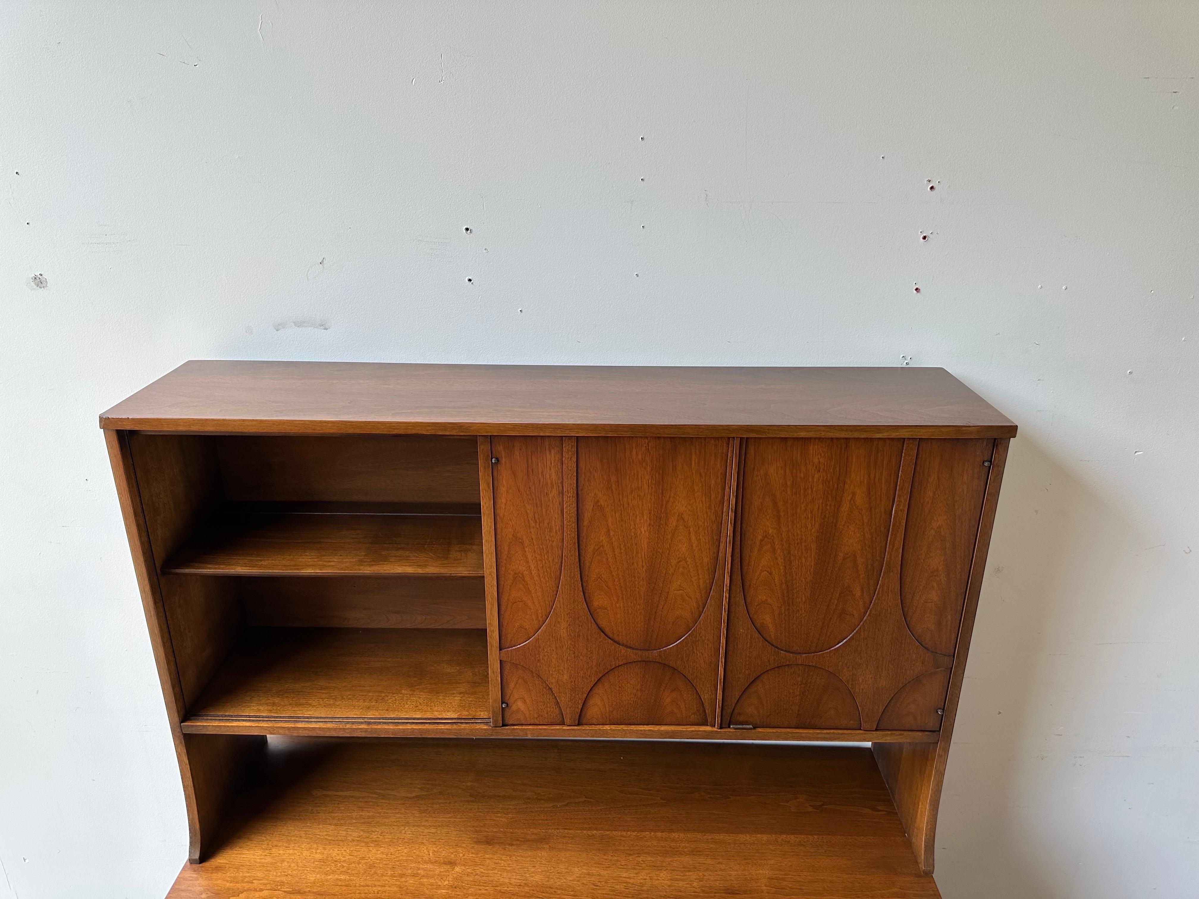 Woodwork Refinished Broyhill Brasilia Credenza with hutch