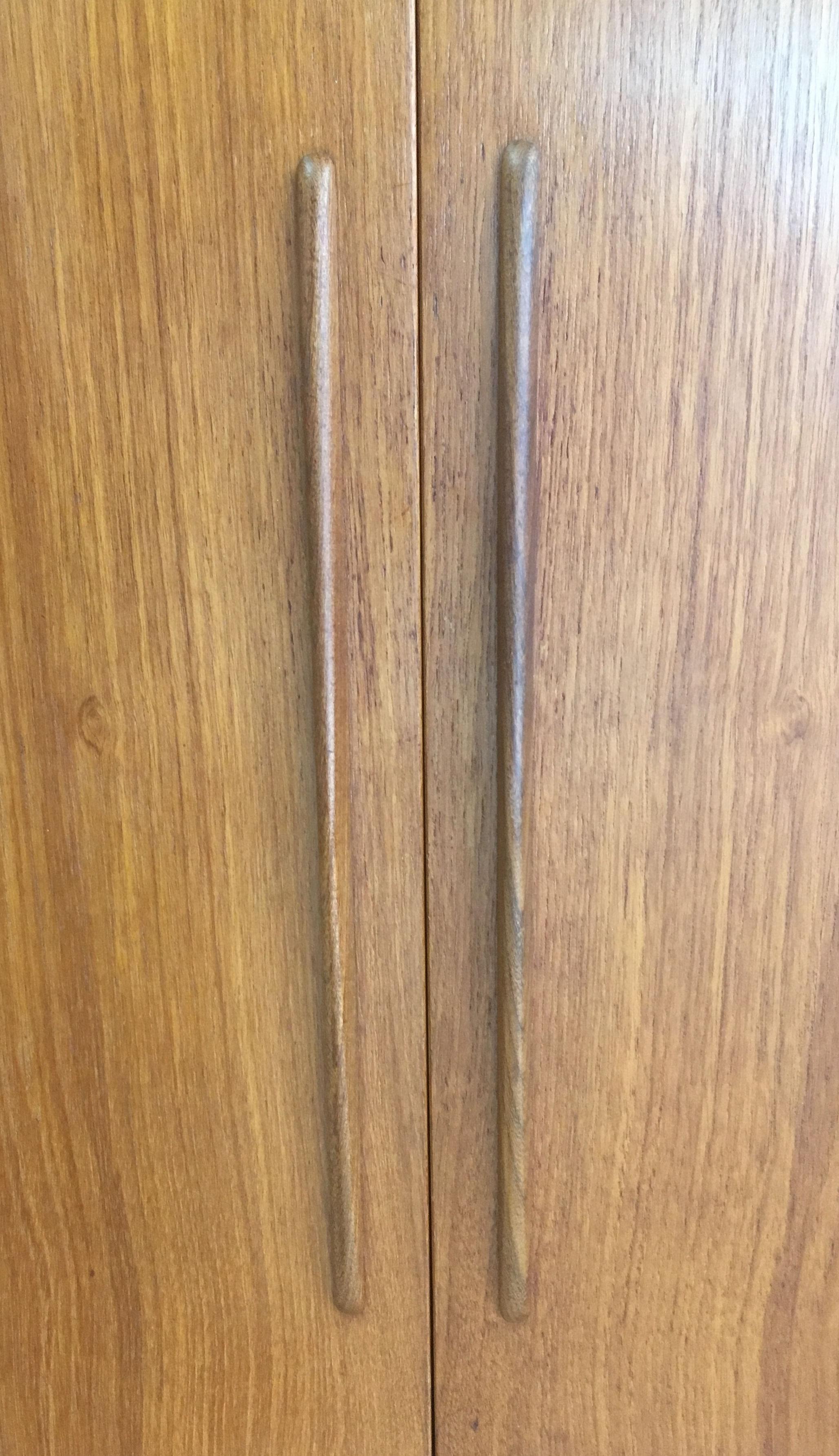 Refinished Danish 1960s Sideboard in Teak with Integrated Bar Section 3