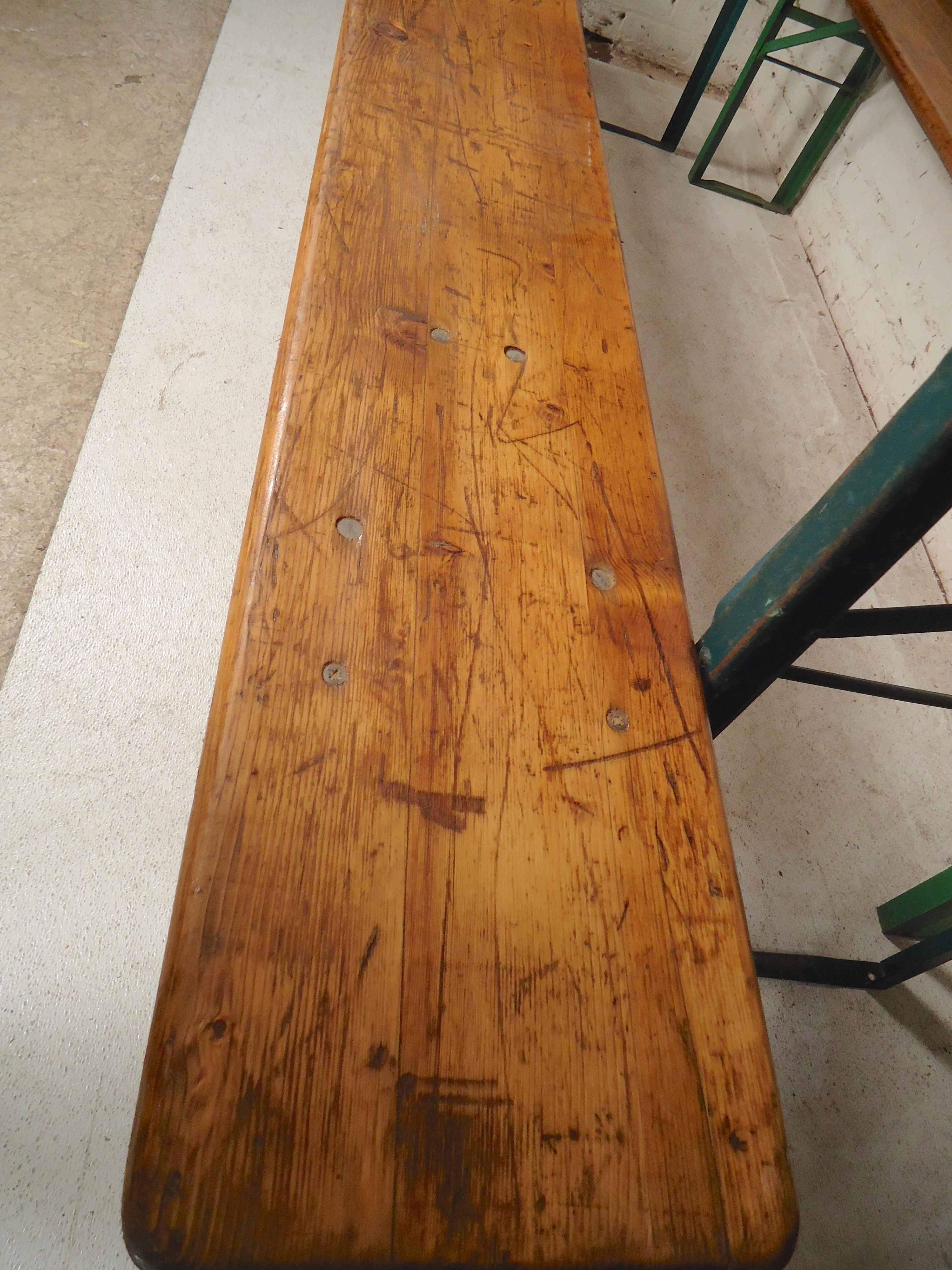 Refinished Garden Table Set In Good Condition In Brooklyn, NY