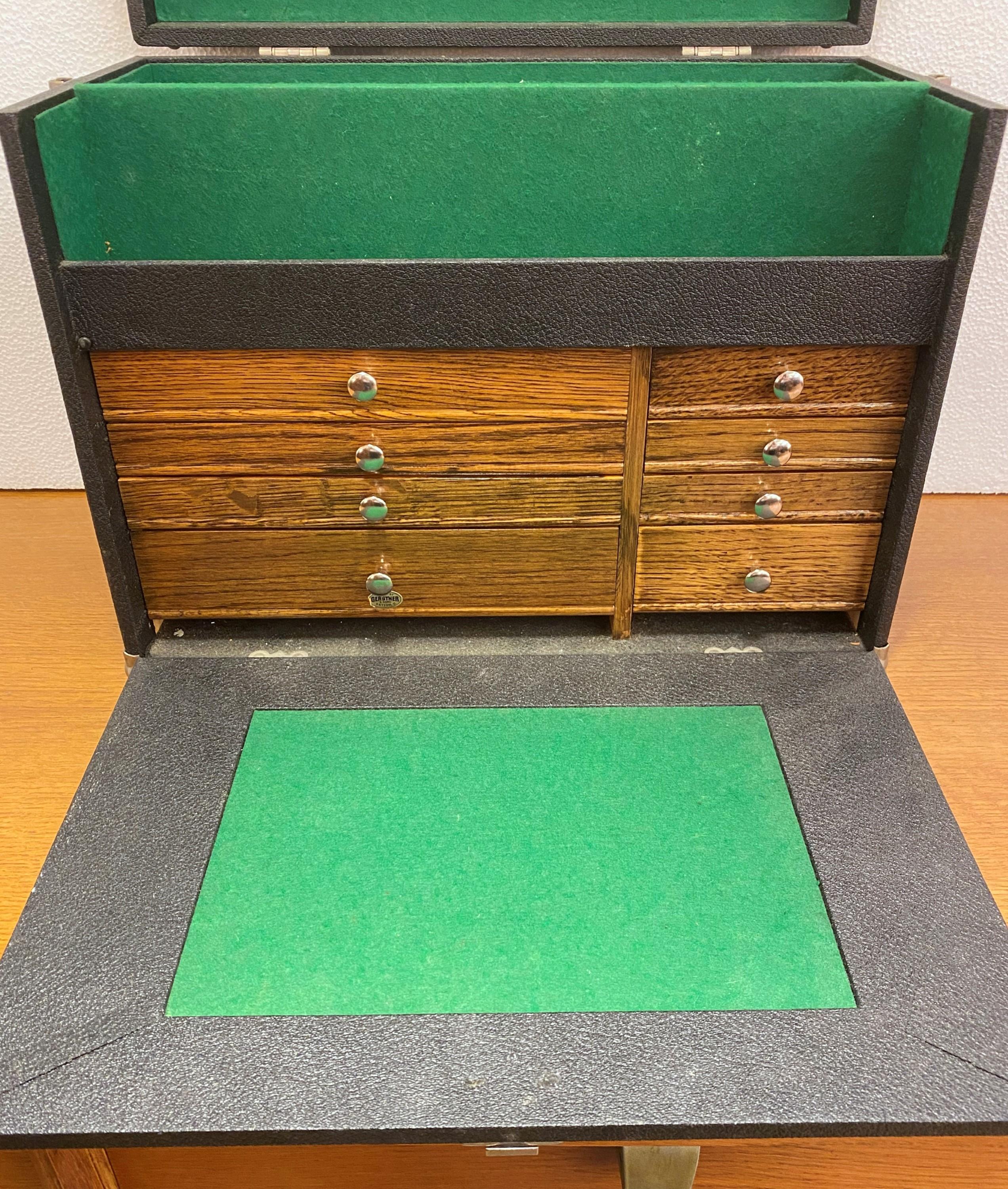20ième siècle Boîte à outils de machiniste Gerstner & Sons restaurée en vente