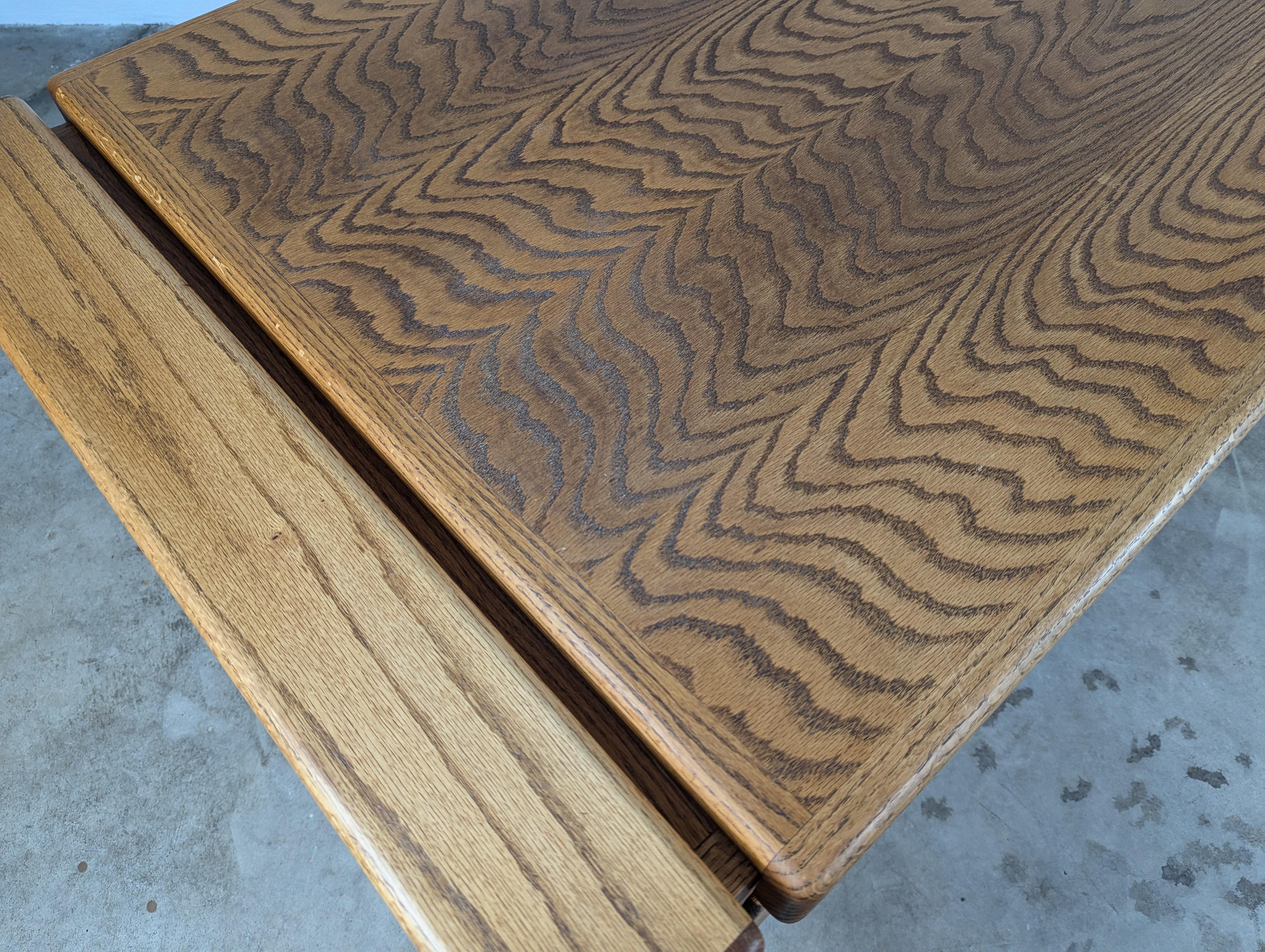Mid Century Lou Hodges Handcrafted Oak Desk for California Design Group, c1970s 8