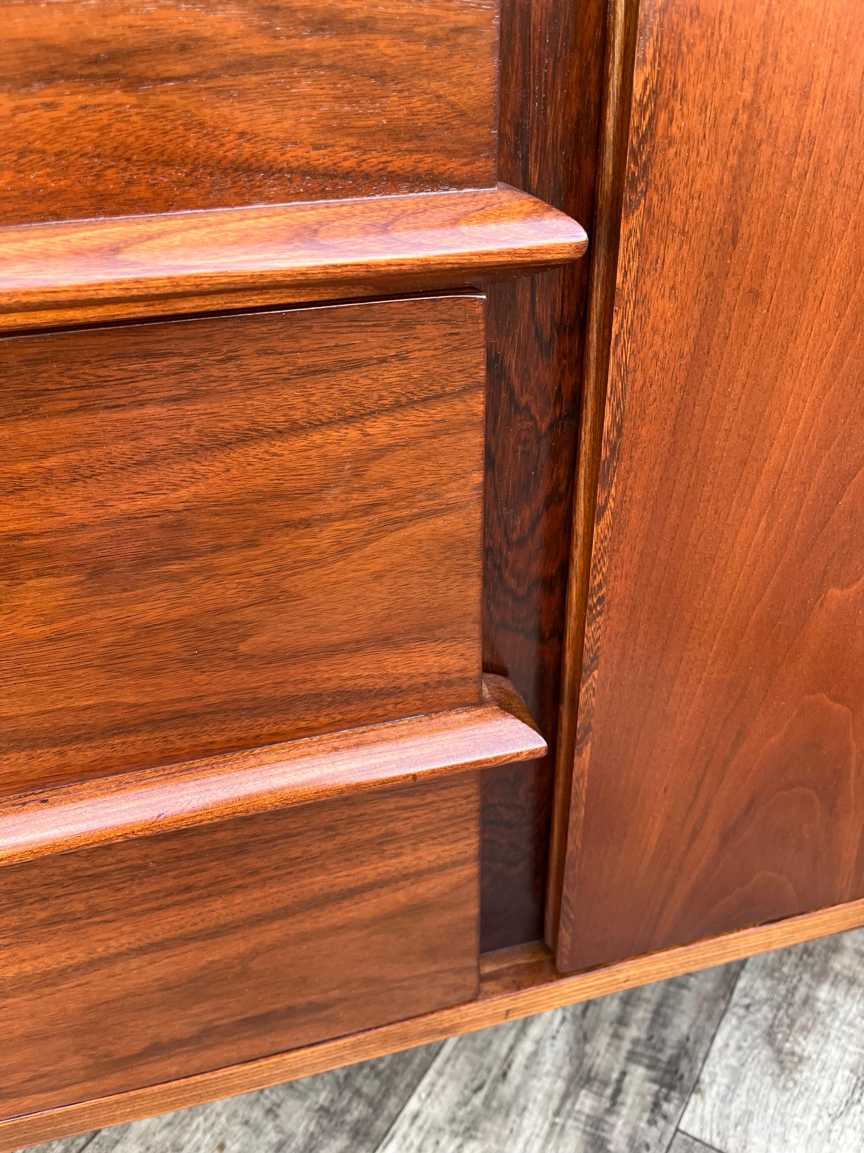 Refinished Mid Century Modern Credenza by Kent Coffey Predicta Line. C 1960s For Sale 9