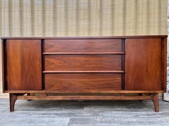 Refinished Mid Century Modern Credenza by Kent Coffey Predicta Line. C 1960s