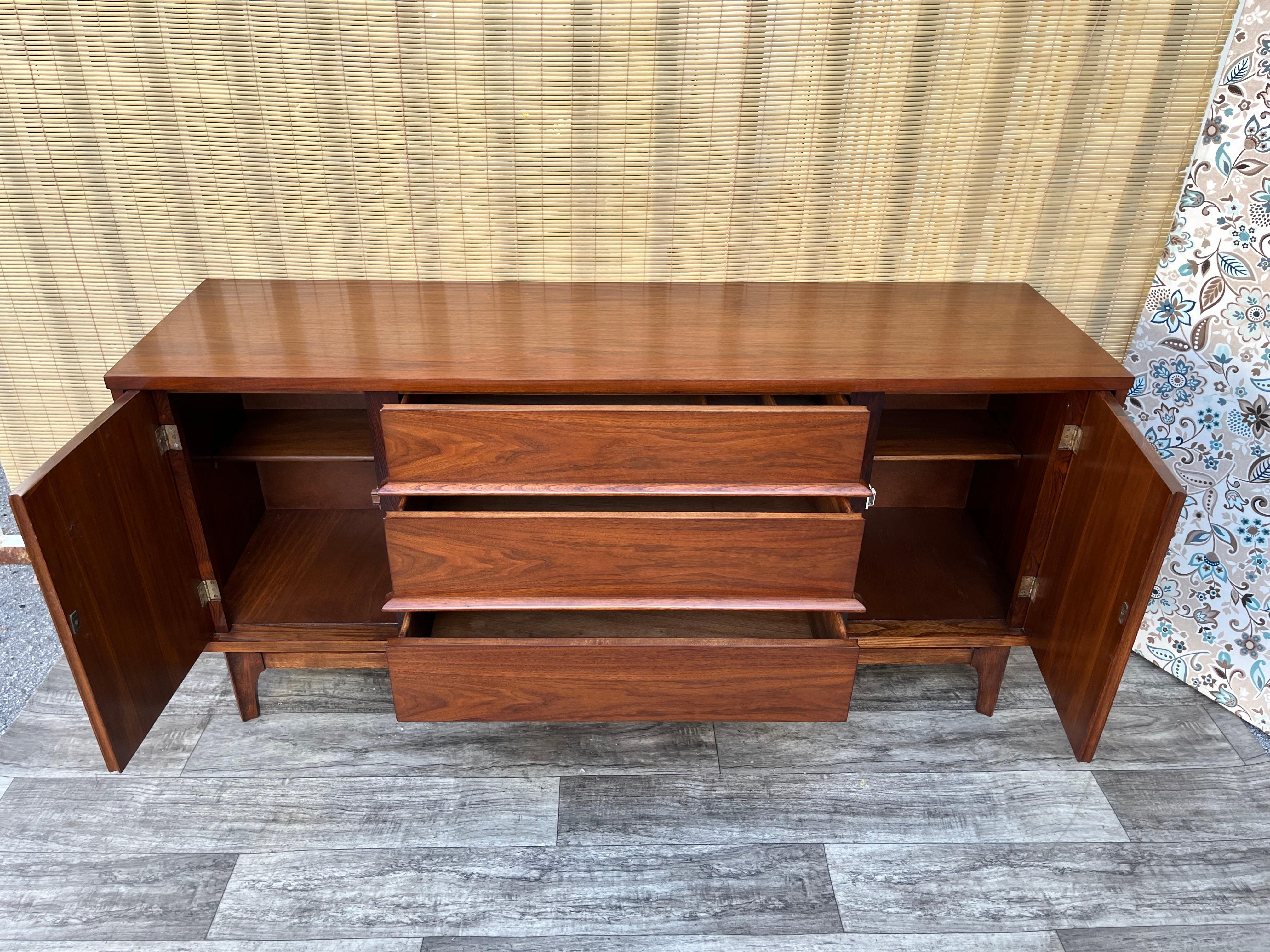 Refinished Mid Century Modern Credenza by Kent Coffey Predicta Line. C 1960s For Sale 1