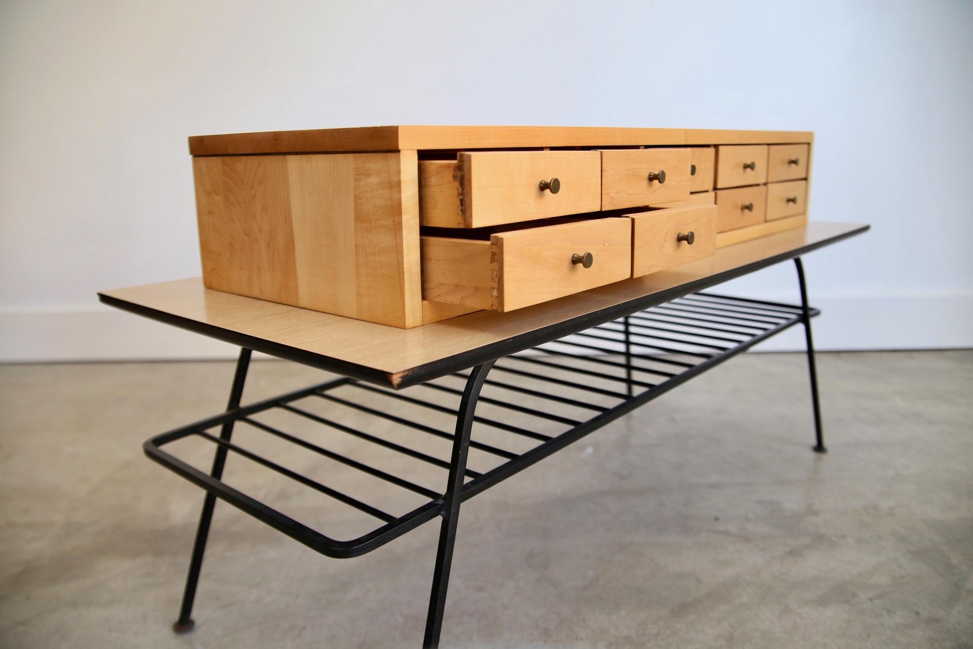 Birch Refinished Paul McCobb Jewelry Chest / Small Chest