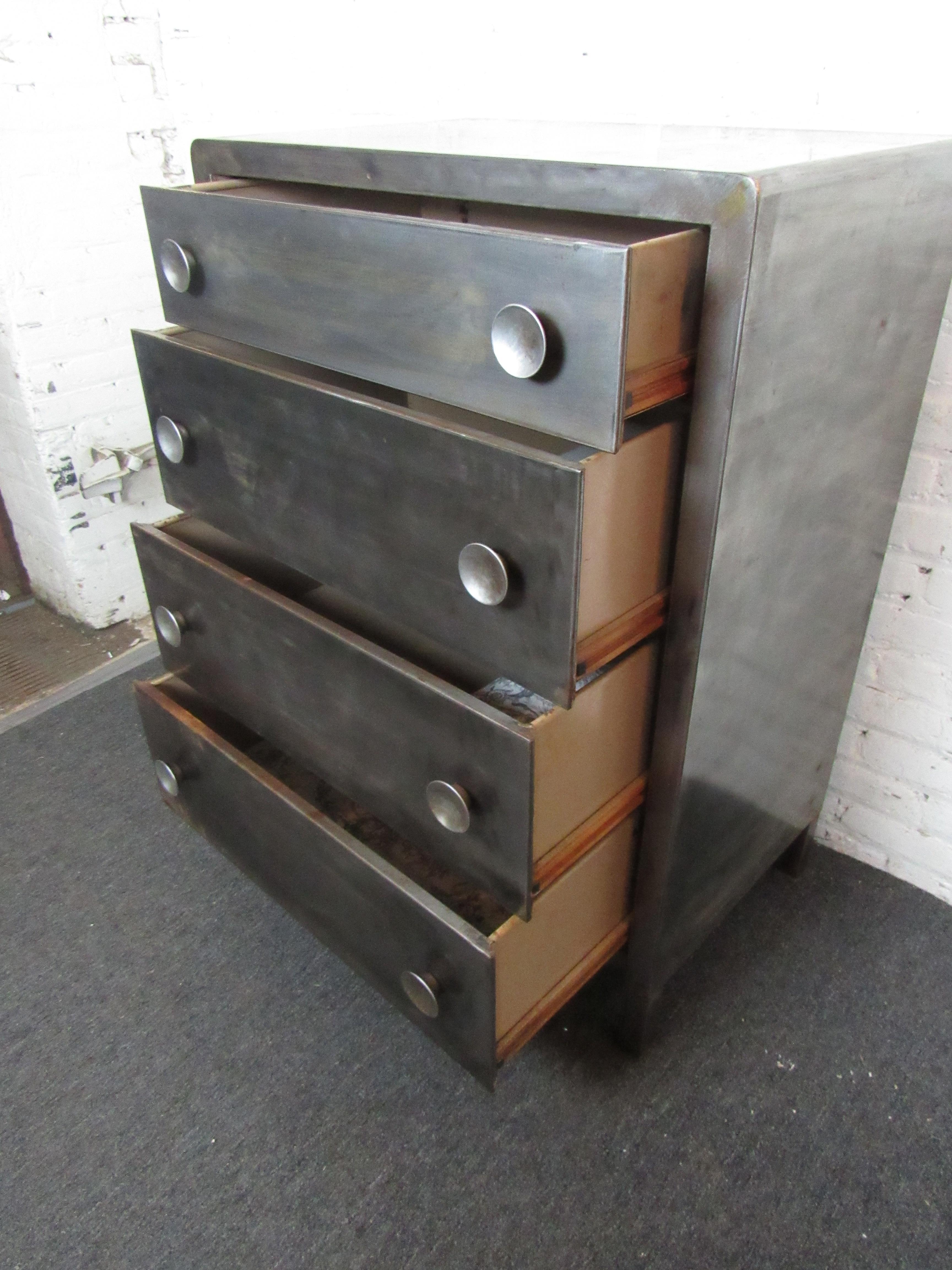 Mid-20th Century Refinished Simmons Metal Dresser